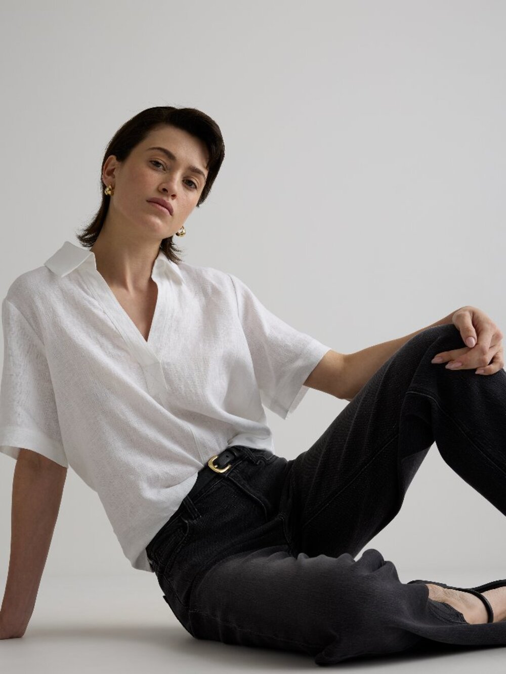 Quince Bella Stretch Relaxed Straight Jeans